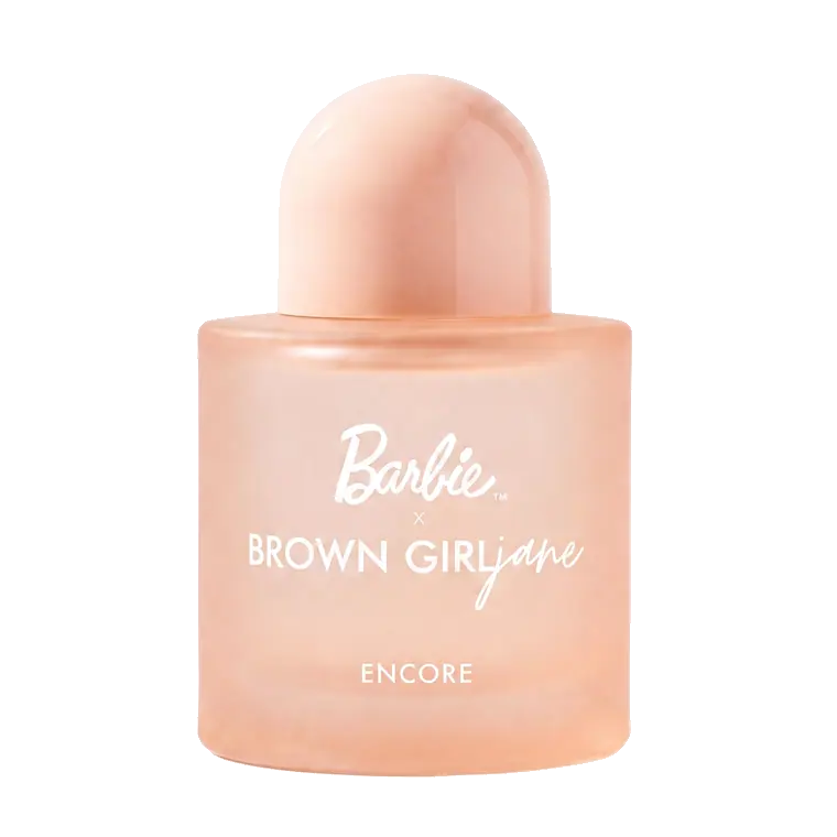 Official ENCORE Barbie x Brown Girl Jane 50 ml perfume bottle